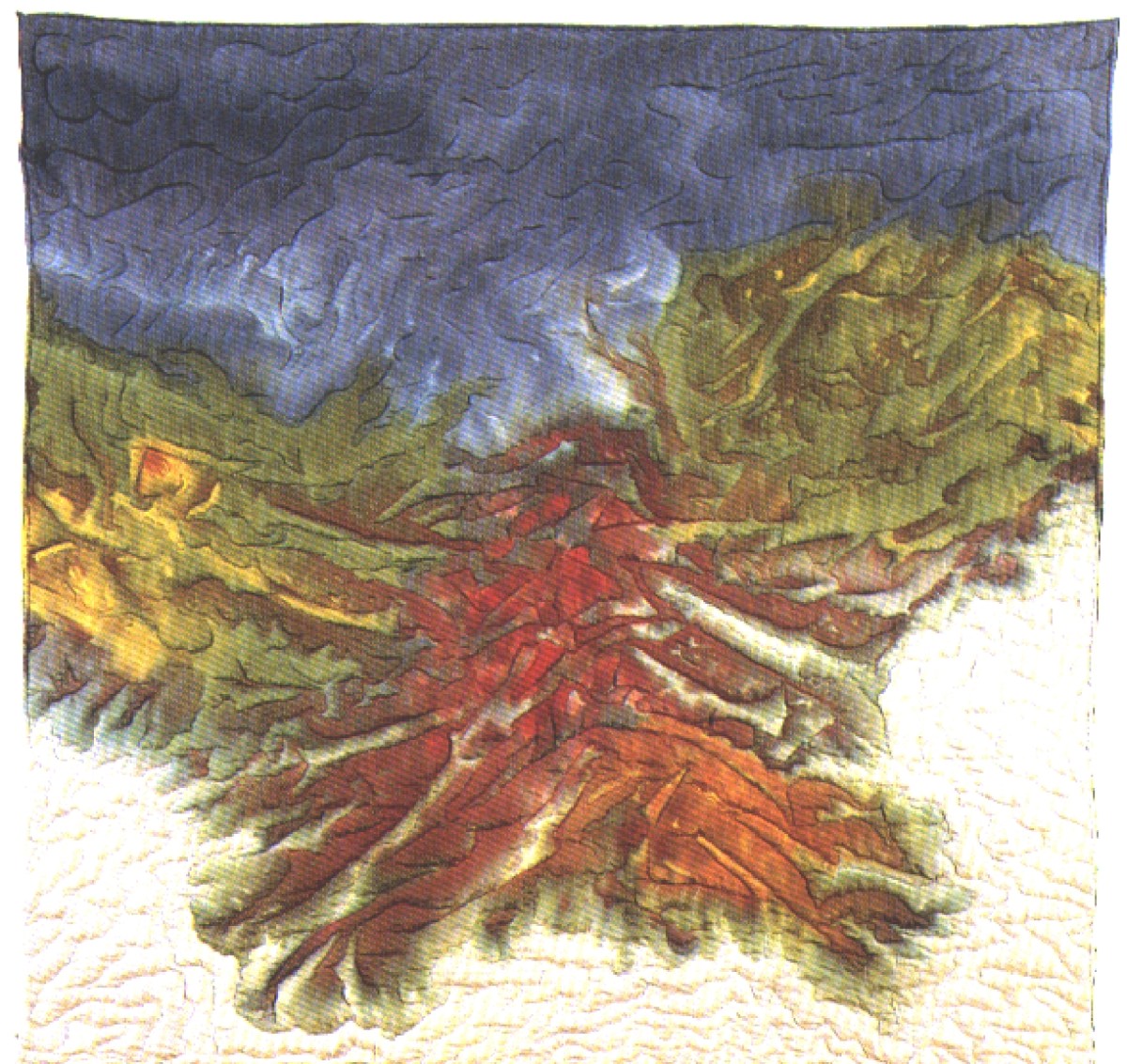 "Blueberry," a quilt by Sally Eklund