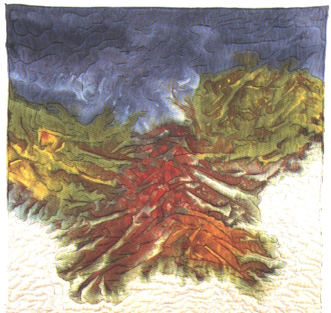 "Blueberry," a quilt by Sally Eklund