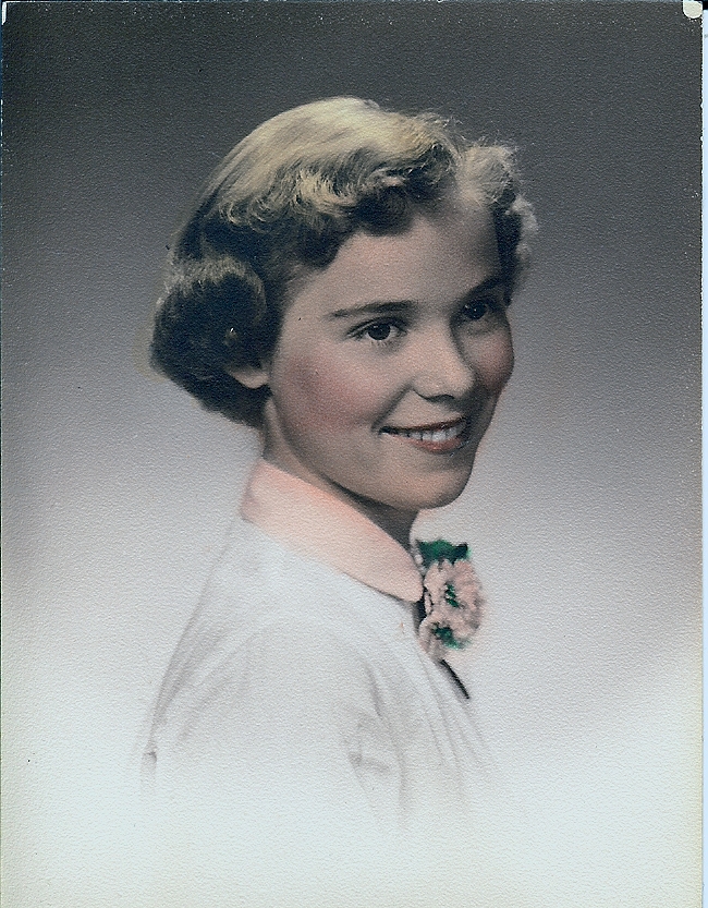 high school picture from around 1954-1955