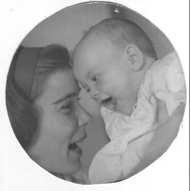 with daughter around 1966