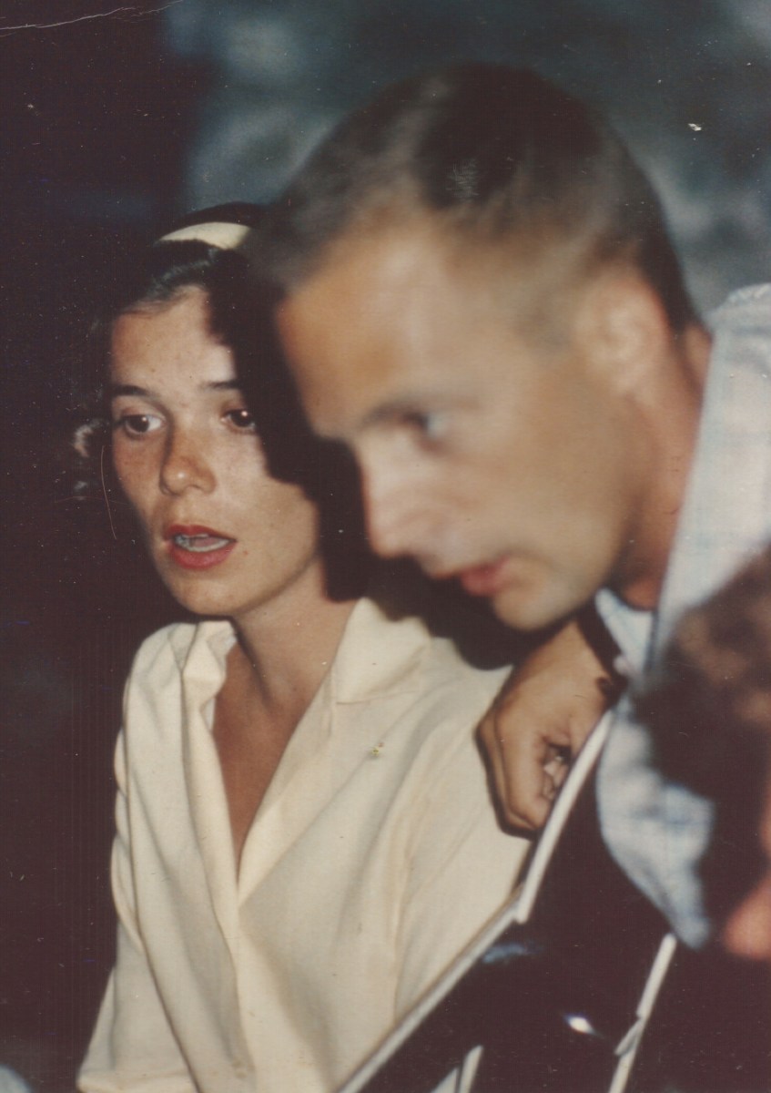 with first husband in 1964