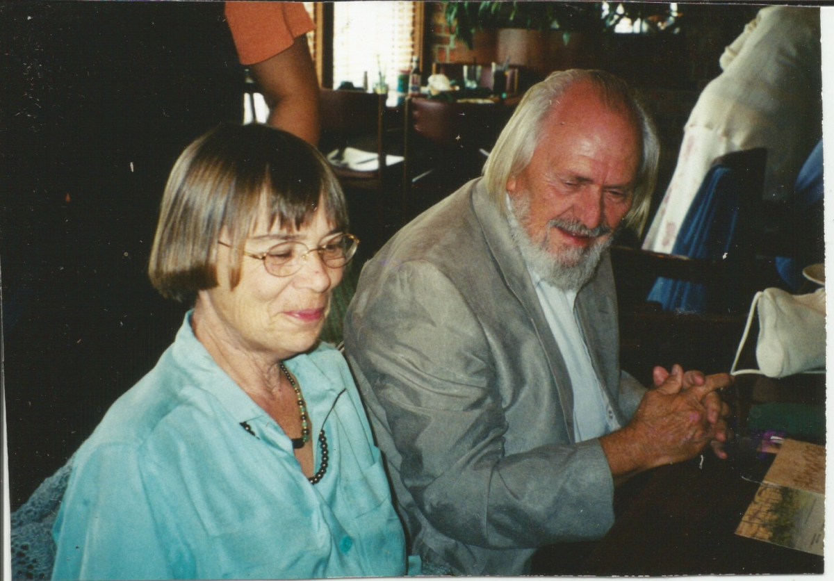 with husband in 2001