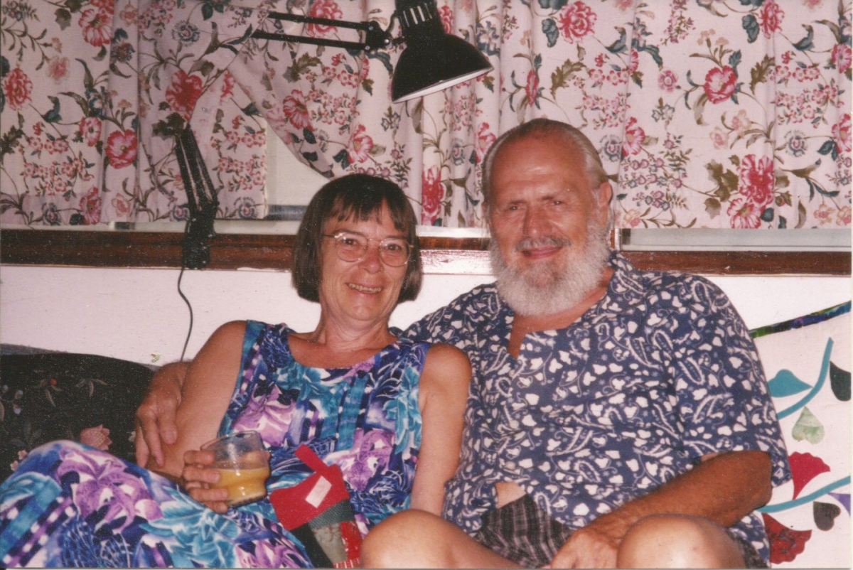 with husband in the 2000s