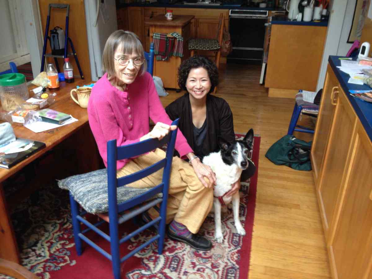 with daughter-in-law and friend in May 2014