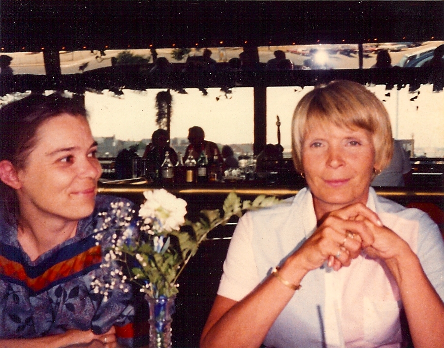 with her sister-in-law Marge